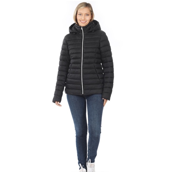 Women’s Black Puffer Jacket XL - Picture 6 of 13